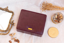 Load image into Gallery viewer, Gemma - Burgundy Classic Jewelry Box
