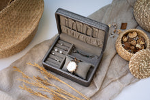 Load image into Gallery viewer, Gemma Metallics - Dark Silver Mini Jewelry Box
