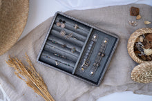 Load image into Gallery viewer, Gemma Metallics - Dark Silver Classic  Earrings/Rings Tray
