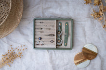 Load image into Gallery viewer, Gemma - Olive Green Classic  Earrings/Rings Tray
