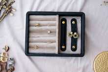 Load image into Gallery viewer, Esmeralda - Black Mini Earrings/Rings Tray
